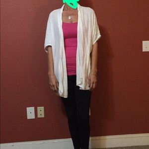 White cardigan